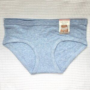 NWT Saint Eve Heather Light Blue Soft Cotton Hipster Panties Underwear Small